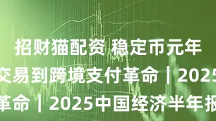 招财猫配资 稳定币元年：从加密交易到跨境支付革命｜2025中国经济半年报