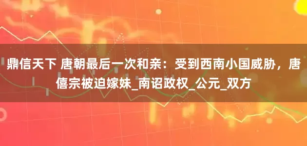 鼎信天下 唐朝最后一次和亲：受到西南小国威胁，唐僖宗被迫嫁妹_南诏政权_公元_双方