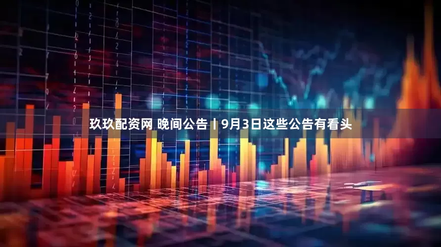 玖玖配资网 晚间公告丨9月3日这些公告有看头